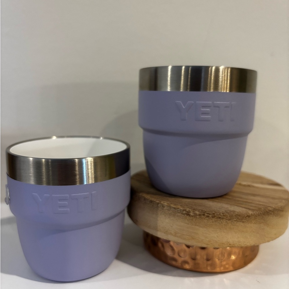 NIB YETI Rambler 4 oz Stackable Cups in Cosmic Lilac color - Picture 4 of 8
